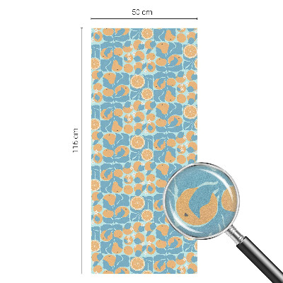 Pellicola decorativa per vetri Agrumi di pesce