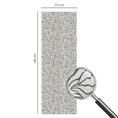 Pellicola per vetri effetto vetrata Foglie fiori