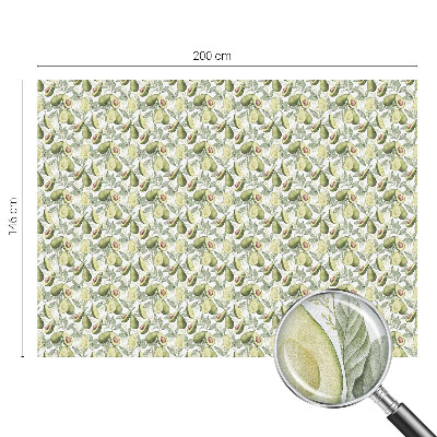 Pellicola per vetri effetto ghiaccio colorato Foglie di avocado