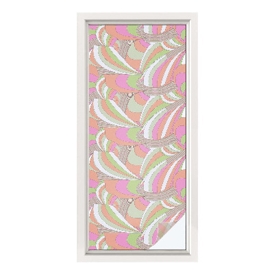 Pellicola adesiva effetto vetrata colorata Zigzag colorato