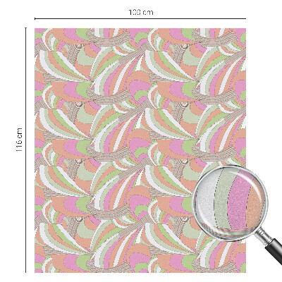 Pellicola adesiva effetto vetrata colorata Zigzag colorato