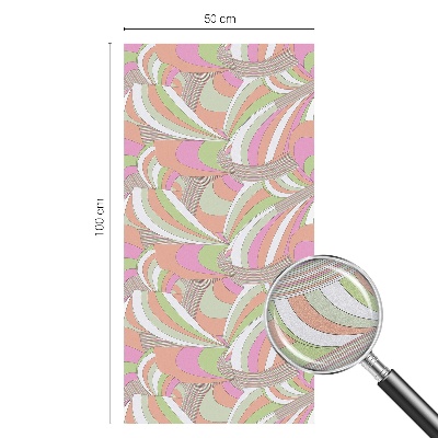 Pellicola adesiva effetto vetrata colorata Zigzag colorato