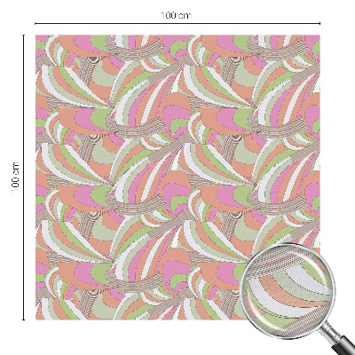 Pellicola adesiva effetto vetrata colorata Zigzag colorato