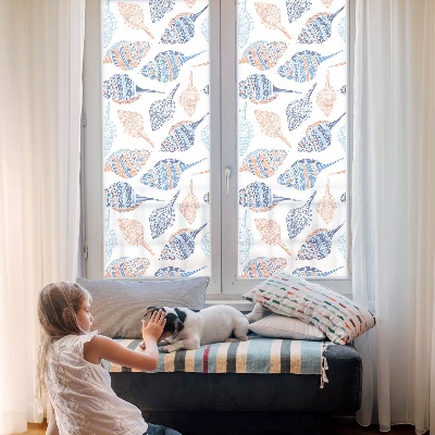 Pellicola decorativa per vetri conchiglie marine