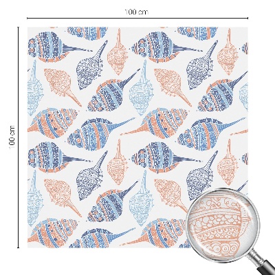 Pellicola decorativa per vetri conchiglie marine