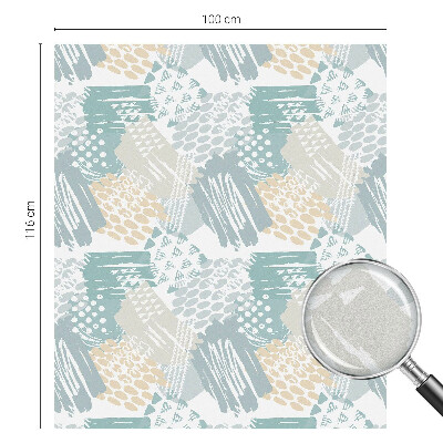 Pellicola per vetri effetto ghiaccio colorato Mosaico astratto