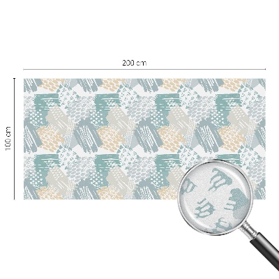 Pellicola per vetri effetto ghiaccio colorato Mosaico astratto