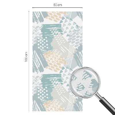 Pellicola per vetri effetto ghiaccio colorato Mosaico astratto