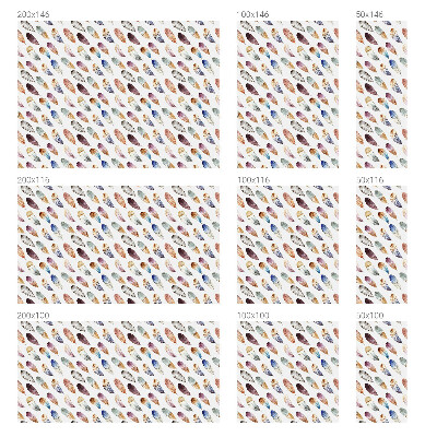 Pellicola adesiva effetto vetrata colorata Piume boho