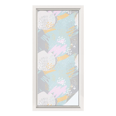 Pellicola per vetri effetto ghiaccio colorato Armonia astratta