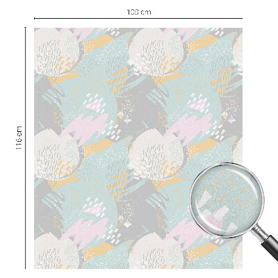 Pellicola per vetri effetto ghiaccio colorato Armonia astratta