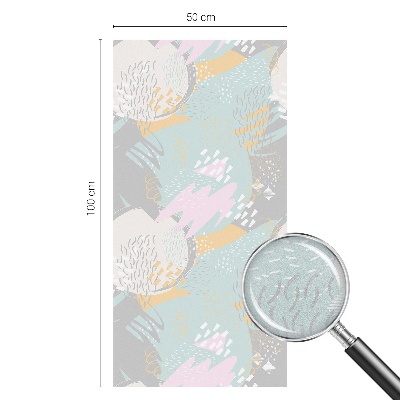 Pellicola per vetri effetto ghiaccio colorato Armonia astratta