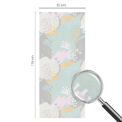 Pellicola per vetri effetto ghiaccio colorato Armonia astratta