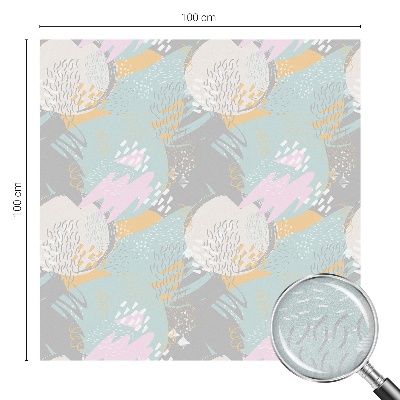 Pellicola per vetri effetto ghiaccio colorato Armonia astratta