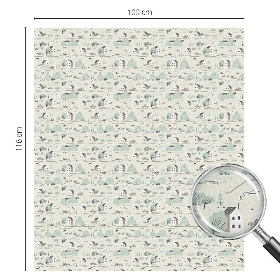 Pellicola per vetri privacy Un villaggio idilliaco