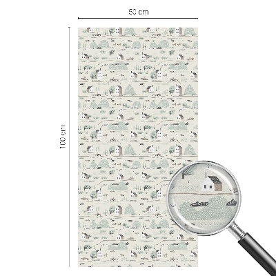 Pellicola per vetri privacy Un villaggio idilliaco