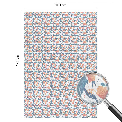 Pellicola per vetri effetto vetrata Una festa floreale