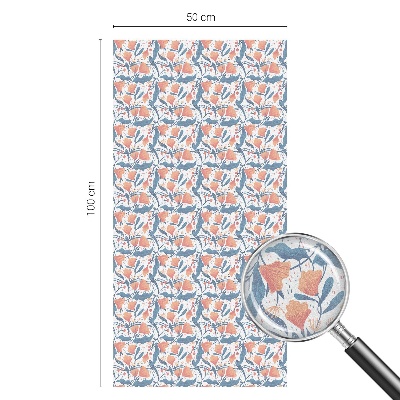 Pellicola per vetri effetto vetrata Una festa floreale