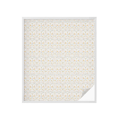 Pellicola adesiva effetto vetrata colorata Simmetria floreale