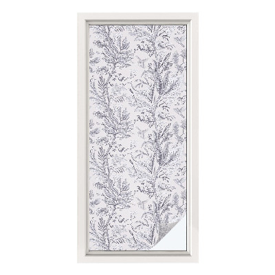 Pellicola per vetri privacy Foglie e farfalle