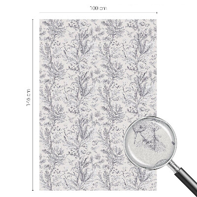 Pellicola per vetri privacy Foglie e farfalle