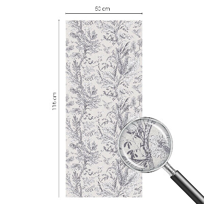 Pellicola per vetri privacy Foglie e farfalle