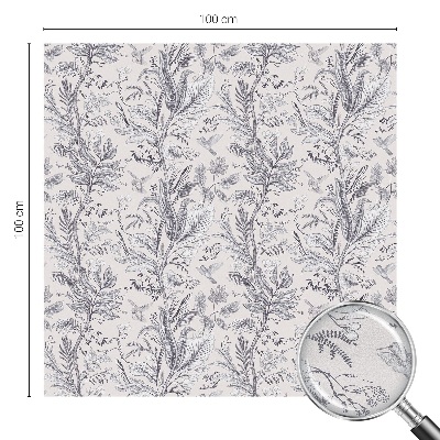 Pellicola per vetri privacy Foglie e farfalle