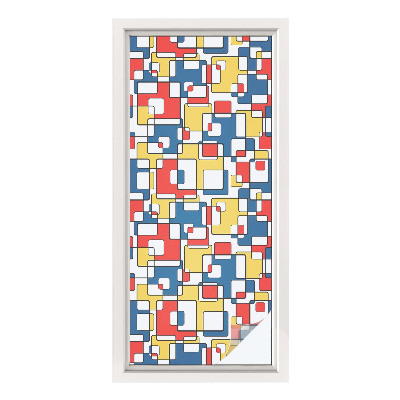 Pellicola adesiva effetto vetrata colorata Forme geometriche