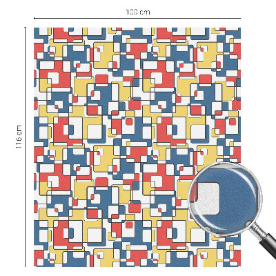 Pellicola adesiva effetto vetrata colorata Forme geometriche