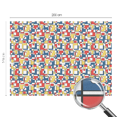 Pellicola adesiva effetto vetrata colorata Forme geometriche