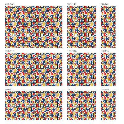 Pellicola adesiva effetto vetrata colorata Forme geometriche