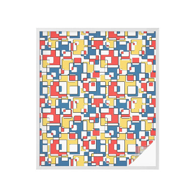 Pellicola adesiva effetto vetrata colorata Forme geometriche