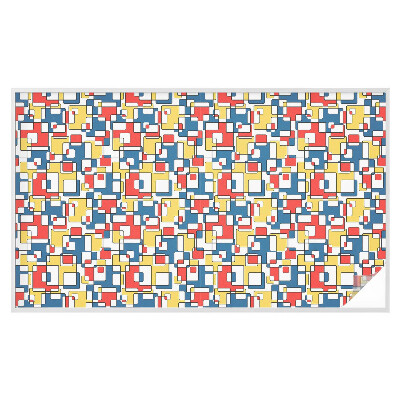 Pellicola adesiva effetto vetrata colorata Forme geometriche