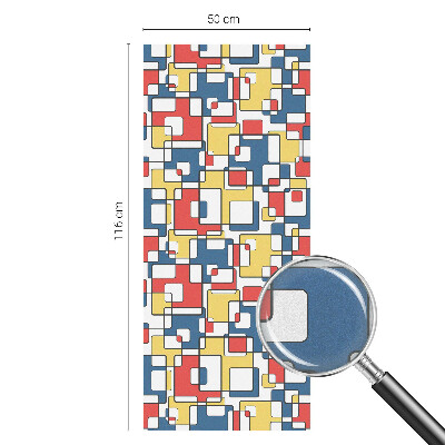 Pellicola adesiva effetto vetrata colorata Forme geometriche