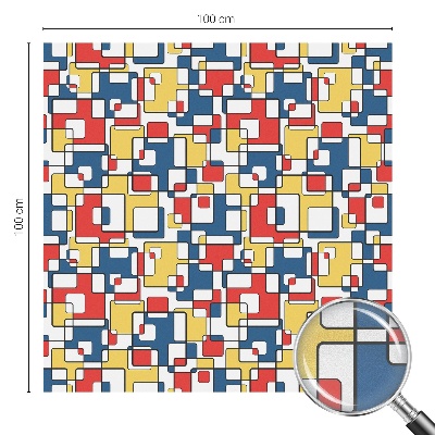 Pellicola adesiva effetto vetrata colorata Forme geometriche