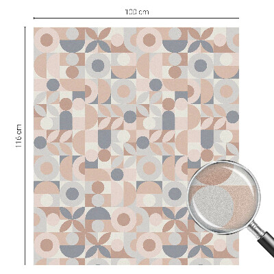 Pellicola per vetri effetto vetrata Mosaico astratto