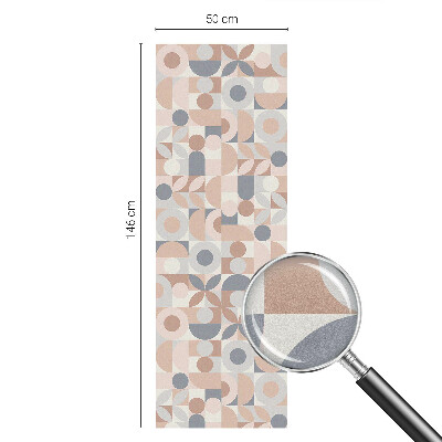 Pellicola per vetri effetto vetrata Mosaico astratto