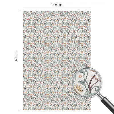 Pellicola per vetri effetto ghiaccio colorato Foglie di volpe