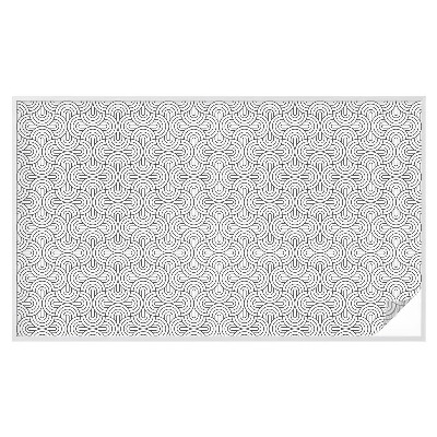 Pellicola adesiva effetto vetrata colorata Semicerchi geometrici