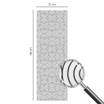 Pellicola adesiva effetto vetrata colorata Semicerchi geometrici