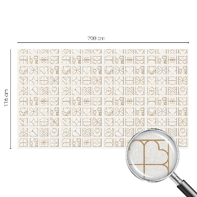 Pellicola per vetri effetto vetrata Amore geometrico