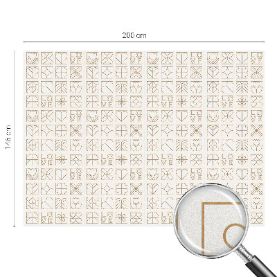 Pellicola per vetri effetto vetrata Amore geometrico