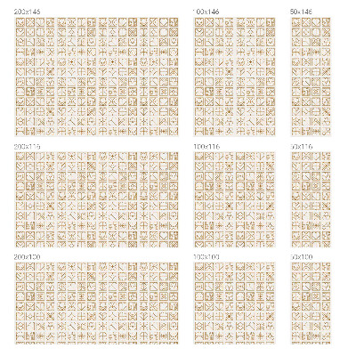 Pellicola per vetri effetto vetrata Amore geometrico