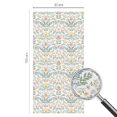 Pellicola per vetri privacy Simmetria floreale