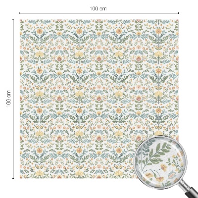 Pellicola per vetri privacy Simmetria floreale