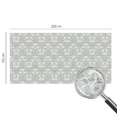 Pellicola per vetri effetto ghiaccio colorato Fiori di cervo