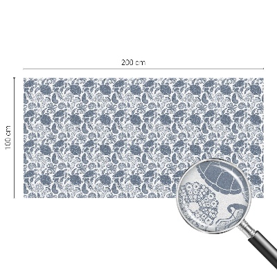 Pellicola adesiva effetto vetrata colorata vita oceanica