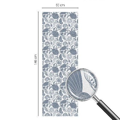 Pellicola adesiva effetto vetrata colorata vita oceanica