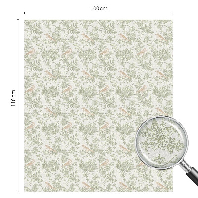 Pellicola per vetri effetto vetrata Piante per uccelli