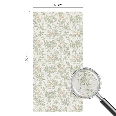 Pellicola per vetri effetto vetrata Piante per uccelli